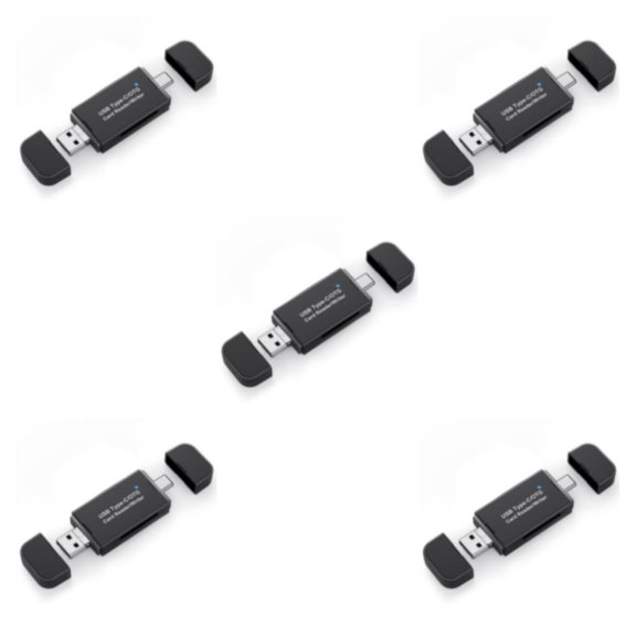 Adaptador de memoria Matsuzay Lector de tarjetas Divisor USB 2 en 1