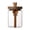 3.5*4.7in, variant on Kilougeis Glass Jar with Wooden Lid and Spoon, Coffee Canister with Scoop, Food Storage Containers Coffee Jar Coffee Grounds Container, Glass Food Storage Canister Clearance