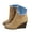 Brown, variant on Women's Wedge Heel Classic Ankle Booties Breathable Suede Short Dressy Boots Casual Walking Shoes