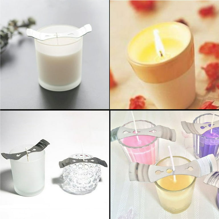 100Pcs Cotton Candle Wicks Pre-Waxed for Candle Making Candle DIY Thick  Candle Wick with Base