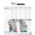 thumbnail image 6 of Sidefeel Sweatshirts for Women V Neck Buttoned Long Sleeve Pullover Tops Ribbed Hoodies with Pockets, 6 of 7