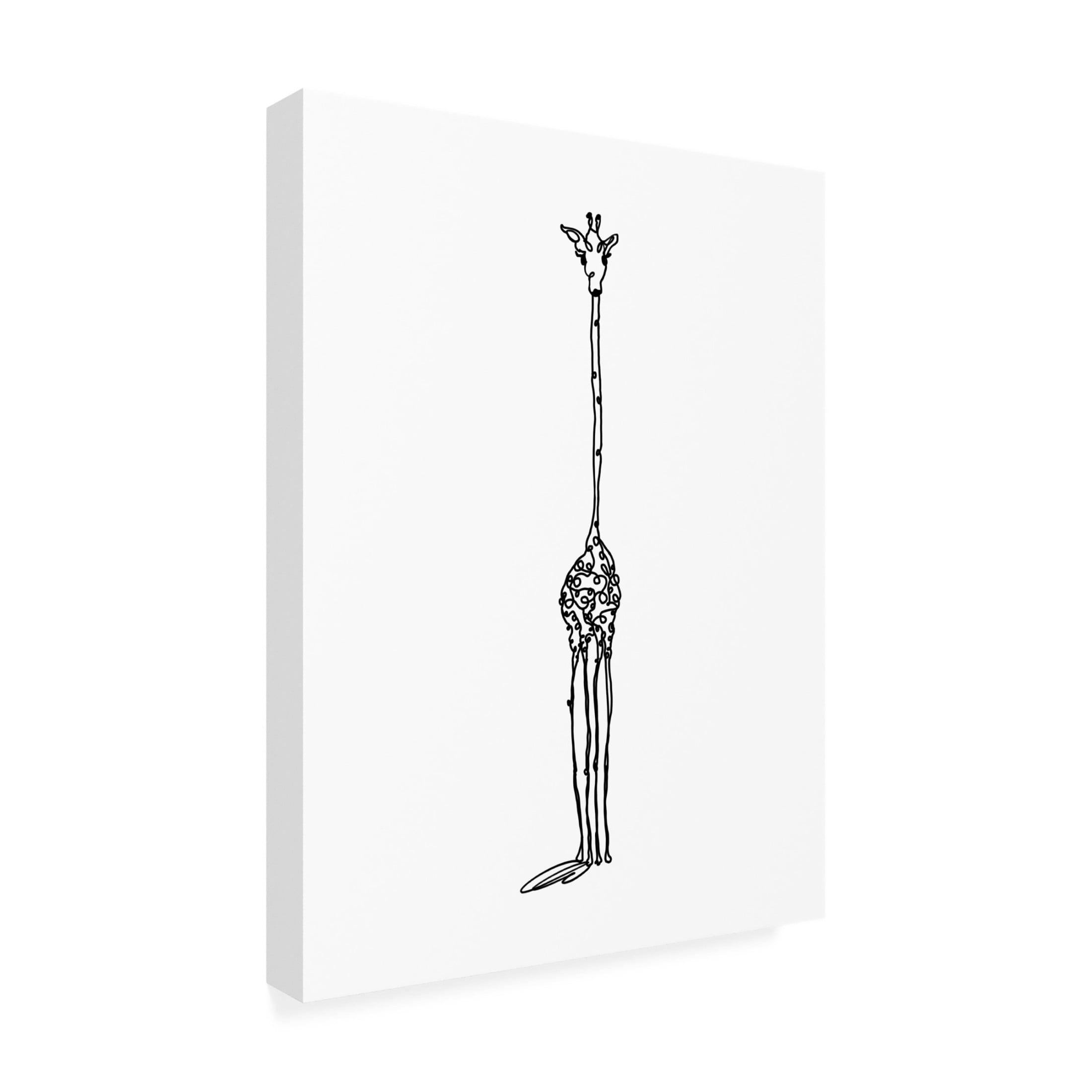 Trademark Fine Art Hanna Lee Tidd Giraffe Canvas Wall Art