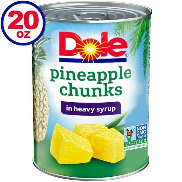 Dole Pineapple Chunks in Heavy Syrup, 20 Oz can