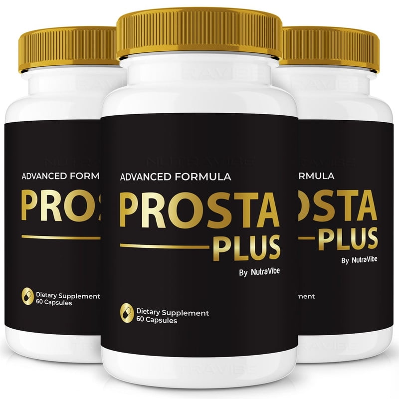 (3 Pack) Prosta Plus Capsules - ProstaPlus Prostate Support Formula with Natural Blend for Urinary Flow, Comfort & Balance | Easy-to-Swallow Daily Pills for Over-All Wellness (180 Capsules)