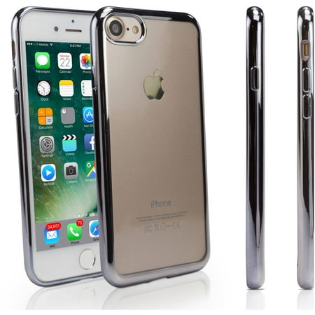 - BoxWave GlamLux Case Durable Case with Metallic Colored Trim for Apple iPhone 7