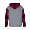 thumbnail image 4 of AnuYalue Men's Big and Tall Plaid Graphic Hoodie Casual Long Sleeve Hooded Sweatshirts Outdoor Athletic Pullover Oversize Color Block Hoodies, 4 of 5