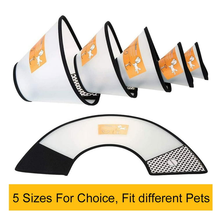 MYEBIUAI Soft Dog Cone Collar, Flexible Plastic Recovery Cone