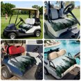 thumbnail image 6 of Golf Cart Seat Covers for 2 Seater,Green Mist Forest Microfiber Cart Seat Towel Blanket,Farmhouse Trees Nature Landscape Absorbent Breathable Non Slip Bench Seats Protector for Golf Course 51"x31", 6 of 9