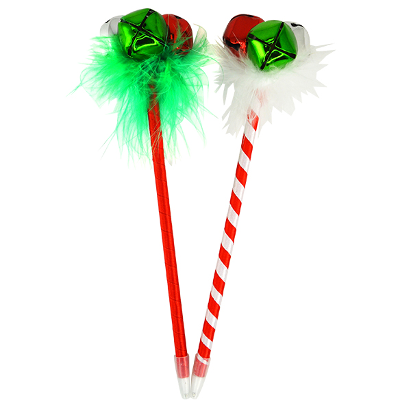 Jingle Bell Christmas Ballpoint Ink Pens Pack of 12