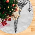 thumbnail image 5 of GZHJMY Paris Tower Cherry Blossoms Christmas Tree Skirt 36" Christmas Decorations Indoor Outdoor Tree Skir for Home Holiday Party Decorations Gift, 5 of 5