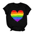 thumbnail image 4 of JIRNDf T-Shirt pour Femmes Hauts Tendance Été Imprimé Floral Col Rond Décontracté Manches Courtes Confortable Élégant Mignon T-Shirts Graphiques pour Femmes Chemises Noir m, 4 of 4