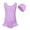 Purple, variant on Kids Swimsuits Pink 1 Piece Swimsuits Sleeveless Rash Guard Bathing Parties Cute Summer Swimwear 3-4 Years