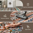 thumbnail image 3 of SIXHOME 3'x5' Area Rugs for Living Room Washable Rugs Vintage Boho Area Rug Soft Moroccan Geometric Indoor Rug for Bedroom Dining Room Office Foldable Nonslip Aztec Rug Colorful and Green, 3 of 5