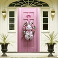 thumbnail image 4 of Darzheoy Happy Easter Door Cover Decoration Easter Eggs Bunny Theme Banner Welcome Spring Outdoor Indoor Backdrop for Party Decorations Supplies, 4 of 9