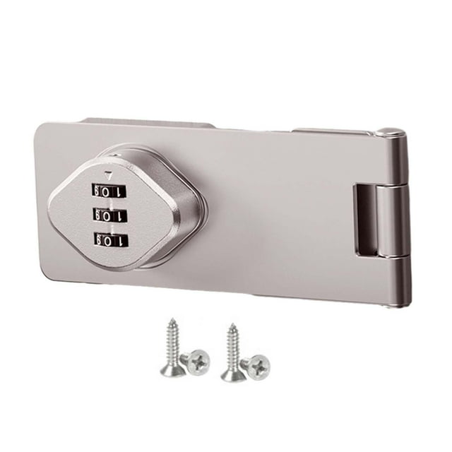 Cerradura para puerta de gabinete BLESIY Cerradura de combinación mecánica sin llave Plata 45 pulgadas