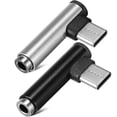 thumbnail image 3 of Miangastore 2Pcs Type-C to 3.5mm Audio Adapter 90 Degree Angle Audio Headphone Adapter for Mobile Phone, 3 of 8