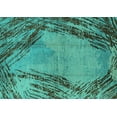 thumbnail image 1 of Ahgly Company Indoor Rectangle Oriental Turquoise Blue Industrial Area Rugs, 5' x 7', 1 of 4