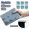 thumbnail image 2 of Combo de moldes de silicona para cubitos de hielo, juego de 3, moldes esféricos, cubitos grandes y hexagonales con tapa, moldes flexibles para cubitos de hielo para whisky, sin BPA, 2 of 5