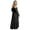 Black, variant on Women's Maternity 450g Stretch Spandex Gown, Off-The-Shoulder Ruffle Sleeve Tiered Maxi Dress, Flowy Boho Pregnancy Photography & Formal Long Dress, 1pc, S/M/L/XL/XXL