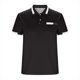 thumbnail image 4 of pstuiky camisetas de manga corta para hombre, Camisa tipo jersey para hombre, de color liso, con cremallera, manga corta y cuello vuelto ropa de hombre l, 4 of 6