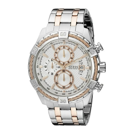 GUESS Two-Tone Stainless Steel Chronograph Mens Watch U0522G4