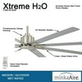 thumbnail image 2 of Xtreme H2o Outdoor Ceiling Fan In Transitional Style 13.5 Inches Tall By 84 Inches Wide-Coal Finish-Coal Blade Color Minka Aire Fans F896-84-Cl, 2 of 10