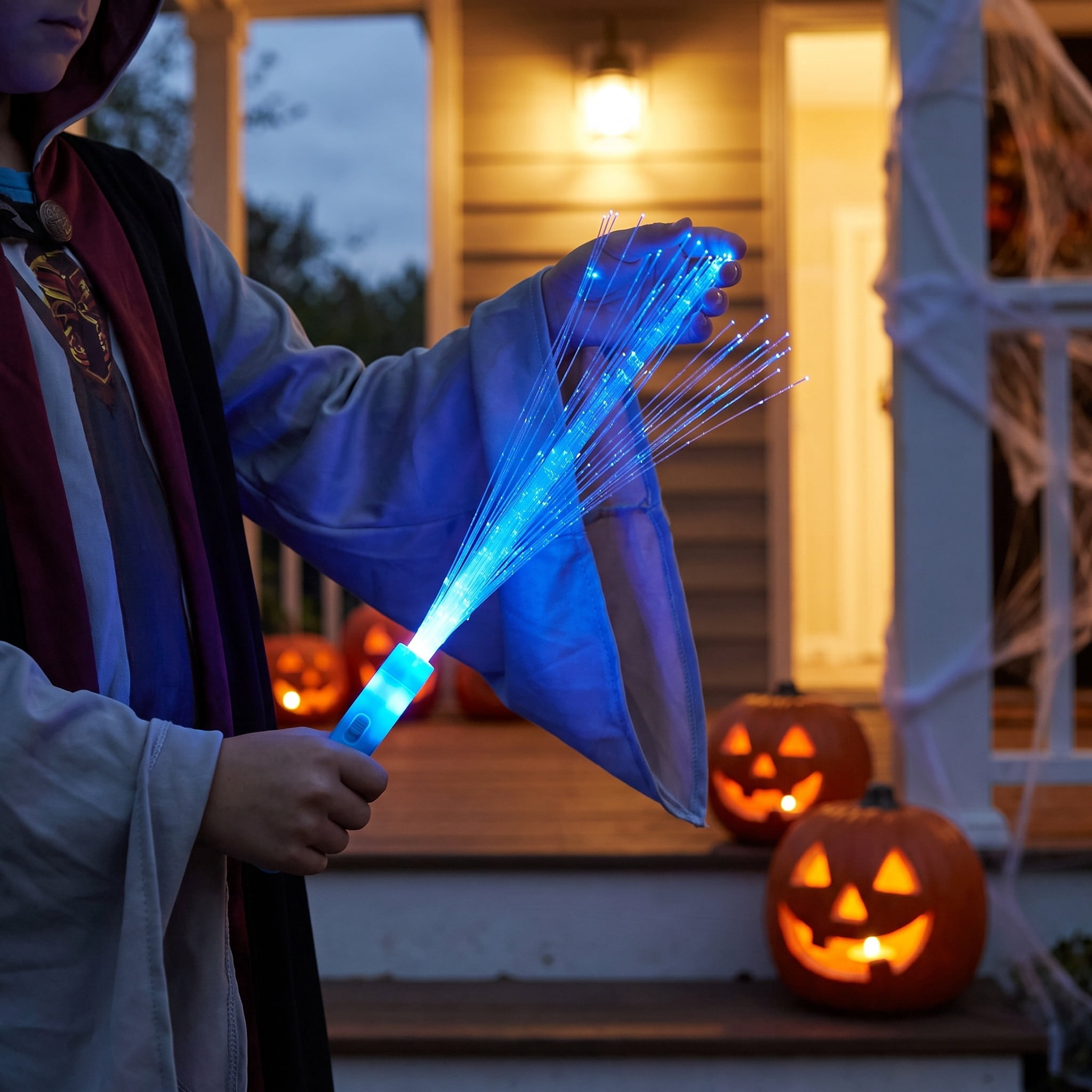 Light-Up Fiber Optic Wand, Blue, Halloween by Way To Celebrate