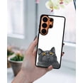 thumbnail image 5 of WIRESTER Shockproof Soft Rubber Cover Case for Samsung Galaxy S26 Ultra 6.9" 2026, Black Bombay Kitten Cat, 5 of 5