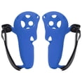 thumbnail image 1 of VR Controller Grip Cover, Adjustable Silicone Soft Controller Grip Cover Knuckle Straps Accurate Hole  For Game Black,Red,Light Grey,Blue, 1 of 8