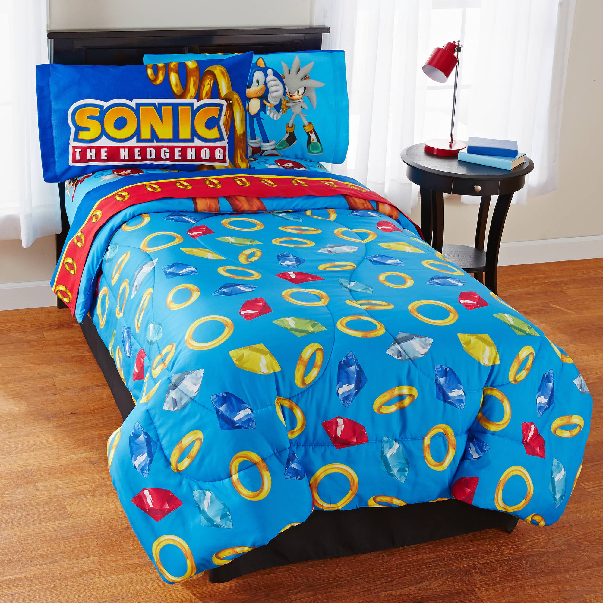 Sonic Speed Microfiber Reversible Comforter Walmart Com