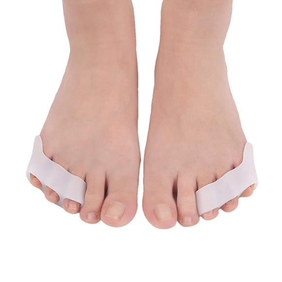2 Pares De Juanete Toe Separadores Gel Big Toe Plancha Para El Cabello Férula Para El atención Pies Salvador Separadores de dedos