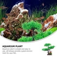 thumbnail image 3 of SKISUNO Aquarium Fake Plants Fish Tank Accessories Green Plastic 1Pcs Realistic Simulation, 3 of 7