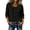 Black, variant on Women's Peter Pan Collar Cotton Linen Blouse Loose Fit Long Sleeve Vintage Button Up Babydoll Casual Top