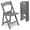 Gray, variant on Nazhura Garden and Patio Folding Chair, Lightweight with Padded Seat, Water-Proof, Double Braced Frame, Non-Slip Feet, 900LB Capacity