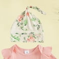 thumbnail image 7 of CAUYDY Newborn Baby Girl Clothes Long Sleeve Ruffle Romper Pants Hat Headband 4PCS Outfits Set for Infant 0-3M 3-6M Preemie Girls Fall Winter Spring Summer (Sizes 3-6 Months,Red), 7 of 7