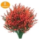 thumbnail image 4 of Flores artificiales flocadas de plástico con lavanda, plantas falsas, ramo de novia para interiores y exteriores, para el hogar, la cocina, la oficina, centros de mesa, decoración navideña, 4 of 5
