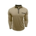 thumbnail image 5 of BXINGOHAI Men's Quarter Zip Pullover Long Sleeve Golf Shirts for Men 1/4 Half Zip Sweatshirts Gold 3XL, 5 of 6