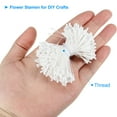 thumbnail image 3 of Uxcell 2mm Double Heads Flower Stamen Artificial Flower Stamen Pistil Matt Pearl Floral Stamen White 700 Pcs, 3 of 6