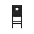 thumbnail image 5 of Weston Home Landen Faux Leather Keyhole Counter Height Stool, Set of 2, Black, 5 of 6
