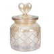 thumbnail image 1 of Tarro de almacenamiento de bocadillo Vidrio de cristal Recipiente de vidrio de vidrio Tarjeta de cristal de caramelo con tapa, 1 of 5