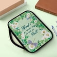 thumbnail image 2 of Suhoaziia Dandelion Butterfly Large Bible Bags and Totes for Women Polyester Durable Handle Bag Bible Book Carrying Case Reinforced Book Cover, 2 of 7