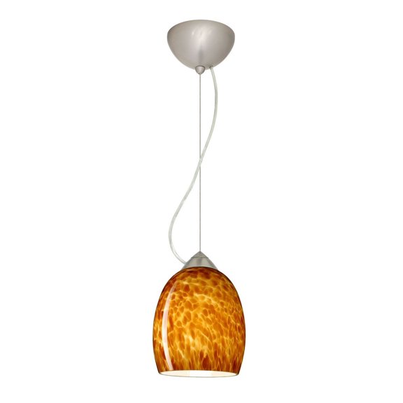 Besa Lighting - Lucia-One Light Cord Pendant with Flat Canopy-6.25 Inches Wide