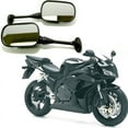 thumbnail image 4 of Motorcycle Rearview Side Mirror for Honda CBR600RR 2003-2012 CBR1000RR 2004-2006 / CBR600 CBR600F4i 2001-2007 / VTR1000 1998-2006 Black OEM Stock Style Racing Mirrors - Left & Right Set, 4 of 6