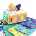 thumbnail image 2 of Pull Along Tissue Box Sensory Toy Busy Skill Kids Pull Tissues for Toddler Infant Baby Number, 2 of 9