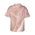 thumbnail image 3 of Bixox Men's Hawaiian Shirts Men's Rose Gold Glitter Splatter Print Short-Sleeve Shirt-XX-Large, 3 of 8