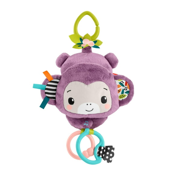 Fisher-Price – Singe Violet à emporter, jouet pour poussettes
