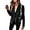 Black, variant on Women's Faux Suede Jackets Fall Clothes Long Sleeve Open Front Cropped Coat Outwear