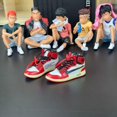 thumbnail image 5 of LAICAIW Sneaker Keychain Jordan's Retro ⅠShoes Key Chain for Men & Women (Red-1pair), 5 of 5