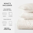 thumbnail image 7 of Noble Linens 3-Piece Apricot Geometric Maze Pattern Quilt Set, Queen, 7 of 7