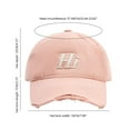 thumbnail image 3 of GDREDA Adjustable Baseball Caps Adjustable Oversized Baseball Cap With Extended Brim Deep Bill Hat For Women Fashionable Sun Hat，Pink, 3 of 3
